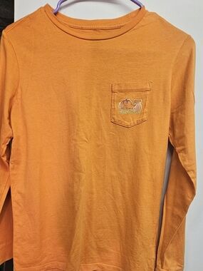 Vineyard Vines Men’s Long-Sleeve Pocket Tee - Orange